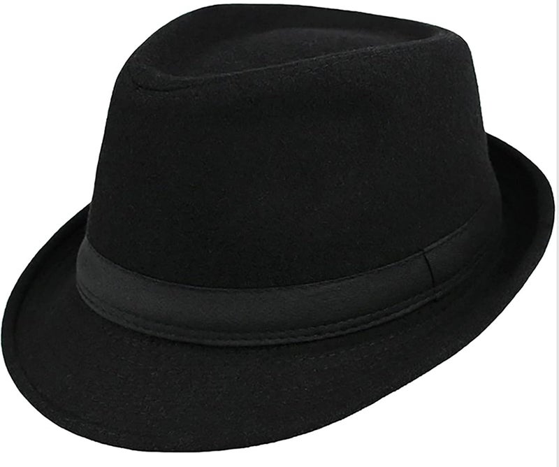 FGSS Kids-Boys Classic Panama-Fedora-Hat Trilby Manhattan-Structured Jazz Wool Cap 2-6Yrs - Image 1